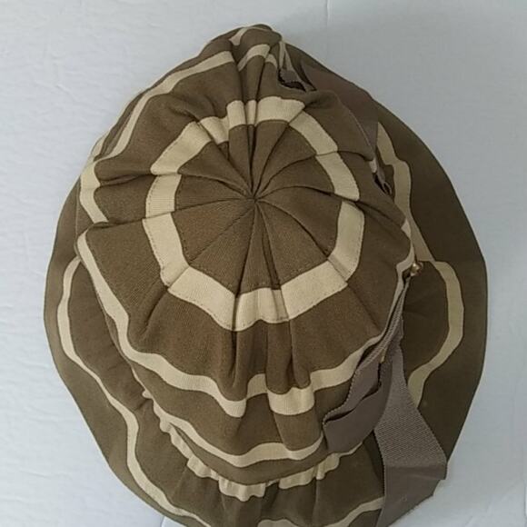 Grace Hats Fancy Bucket Style Hat Wide Ribbon Bow Detail Stripes Drawstring - Picture 3 of 9